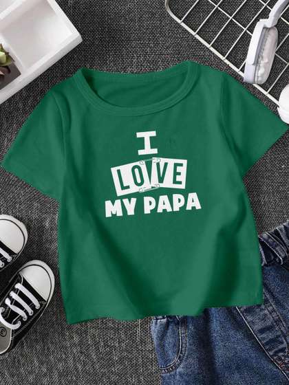 FIONAA TRENDZ Kids
                      Green Tshirts