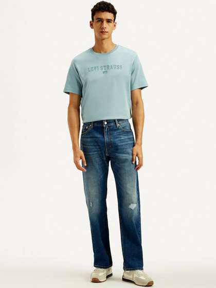 Levis Men Relaxed Fit Mid-Rise Jeans