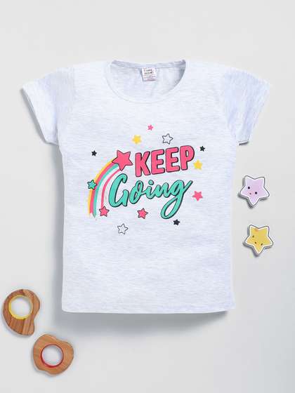 Here&Now X Game
                    Begins Girls Typography Printed T-shirt