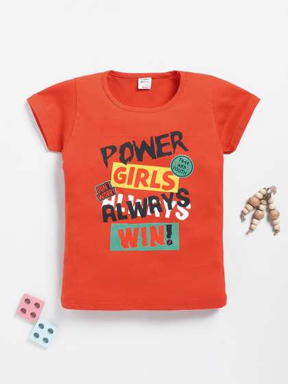 Here&Now X Game
                    Begins Girls Typography Printed T-shirt