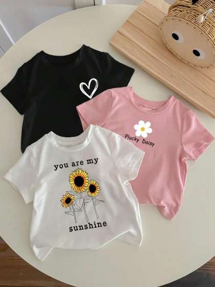 Damn Gud Girls
                      Multicolour T-Shirt Pack of 33