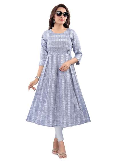 B2F Manufacturing
                        & Designing Kurti Floral Printed Pure Cotton
                        Anarkali Maternity Kurta