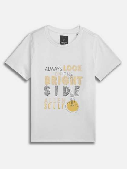 Allen Solly Junior Boys
                    Typography Printed Round Neck Cotton T-shirt