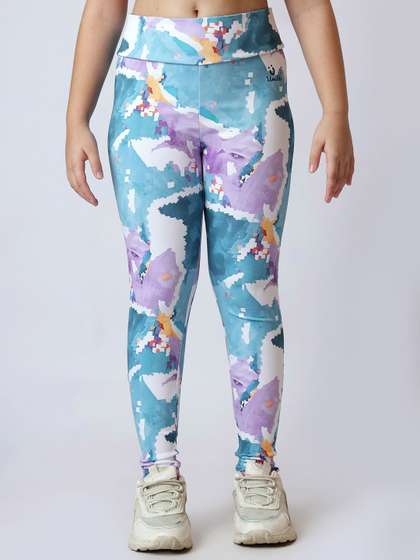 UMILDO Girls Printed
                      Mid-Rise Ankle-Length Leggings
