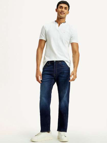 Levis Straight Fit Mid-Rise Jeans