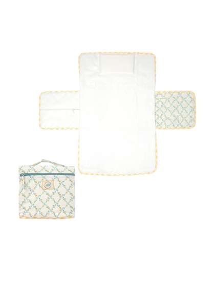 TIDY SLEEP Printed
                      Pure Cotton Diaper & Travel Mat Blossom