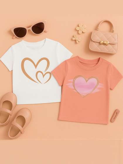 Luke & Lilly Girls
                      Regular Fit Cotton Tshirts