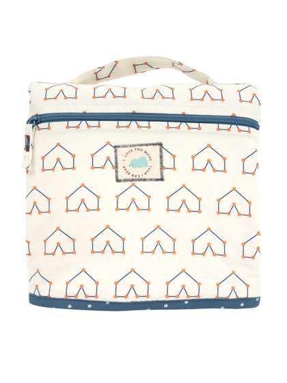 TIDY SLEEP Printed Pure
                    Cotton Diaper & Travel Mat Blossom