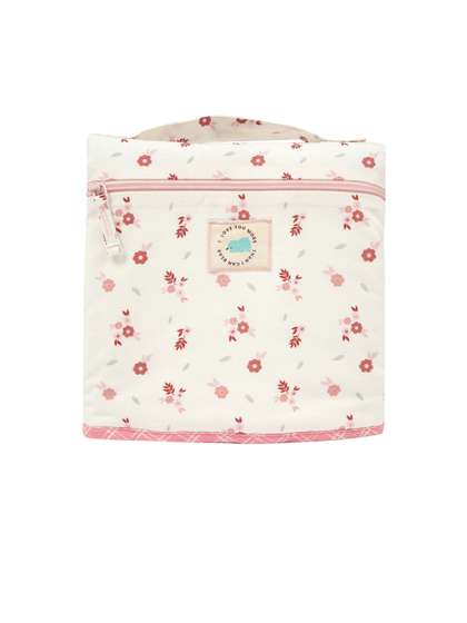 TIDY SLEEP Printed Pure
                    Cotton Diaper & Travel Mat Blossom