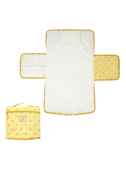 TIDY SLEEP Printed Pure
                    Cotton Diaper & Travel Mat Blossom