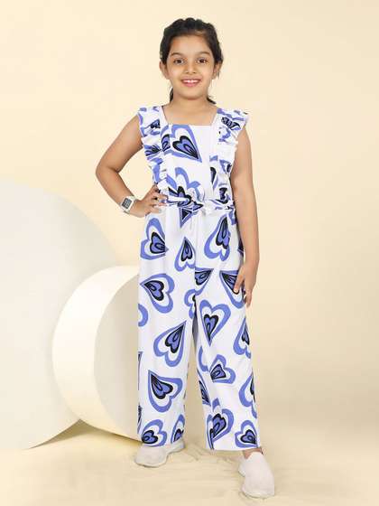 BAESD Girls Printed
                    Basic Jumpsuit