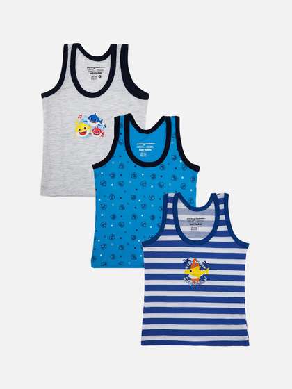 Bodycare Infant Boys
                    Pack Of 3 Assorted Basic Vests IIBNMT1174-PK001