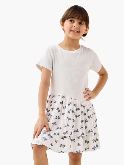Juniors by Babyshop
                    Girls Floral Printed Fit & Flare Dress