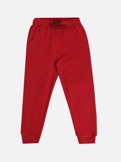 MINI KLUB Boys Cotton
                    Solid Jogger Trousers