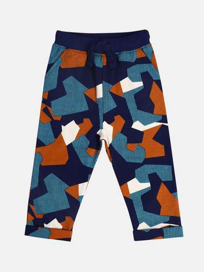 MINI KLUB Boys Abstract
                    Printed Cotton Trousers