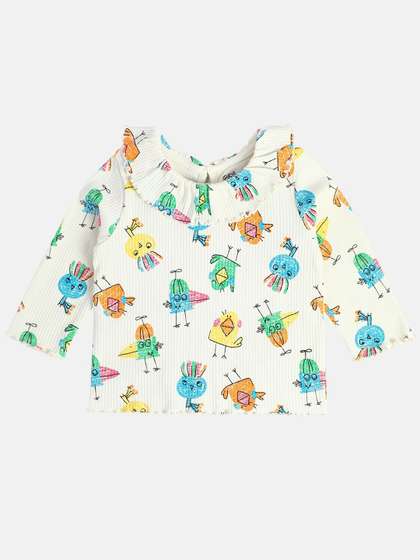 MINI KLUB Girls
                    Conversational Print Cotton Top