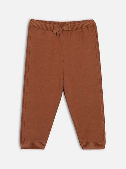 MINI KLUB Boys Cotton
                    Regular Fit Mid-Rise Trousers
