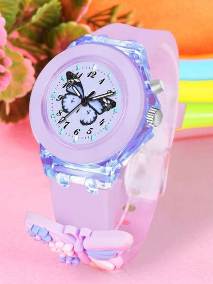 Cloudwood Girls LED
                    Backlight Silicon Straps Analogue Watch 327
                    PurpleButterfly