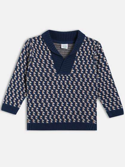 MINI KLUB Boys
                      Geometric Woven Design Pullover