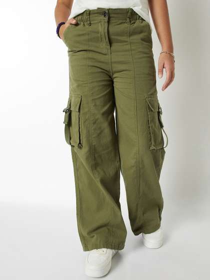 max Girls Mid Rise
                    Relexed Fit Cargo