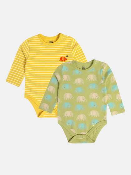 MINI KLUB Boys Pack Of 2
                    Printed Cotton Bodysuits