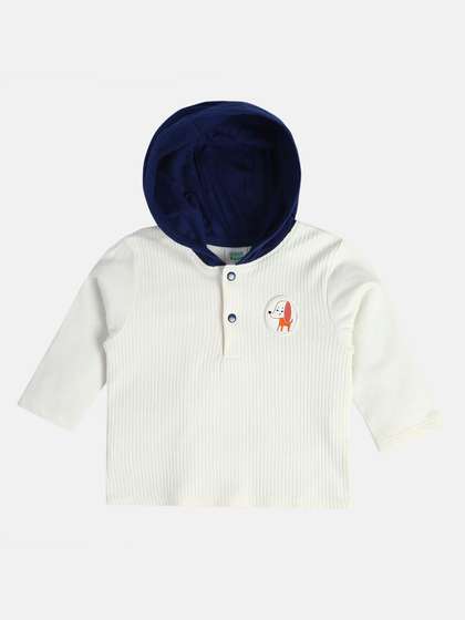 MINI KLUB Boys Striped
                    Full Sleeves Cotton Pullover Sweatshirts