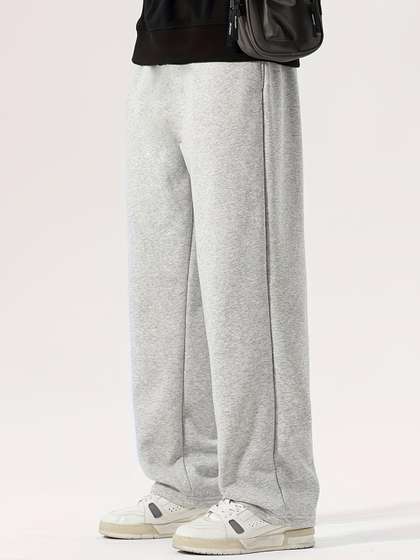 dockstreet Men Pure
                      Cotton Mid-Rise Track Pants