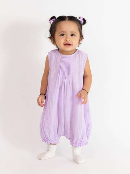 haus & kinder Girls
                    Pure Cotton Basic Jumpsuit