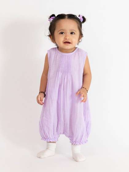 haus & kinder
                    Infants Cotton Baby Lilac Cloud Romper