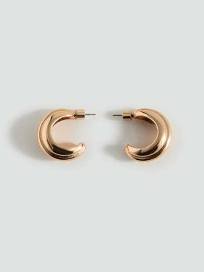 MANGO Contemporary
                      Half Hoop Earrings