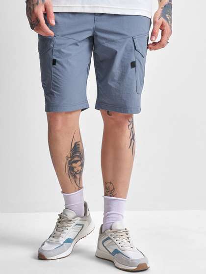 Highlander Men Slim
                        Fit Elasticated Pull Up Shorts