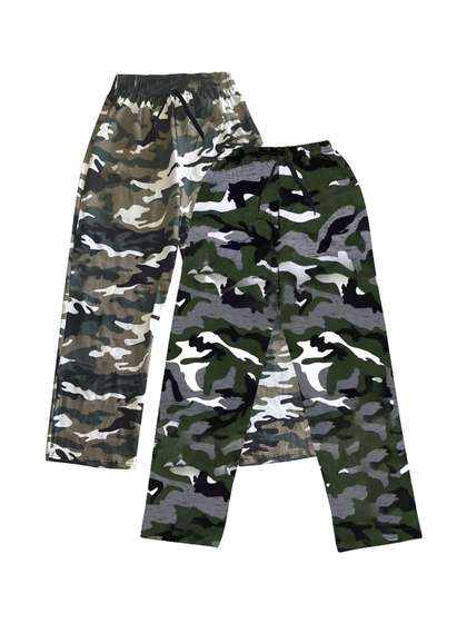 CoolTees4U Kids Pack Of
                    2 Cotton Mid-Rise Track Pants
