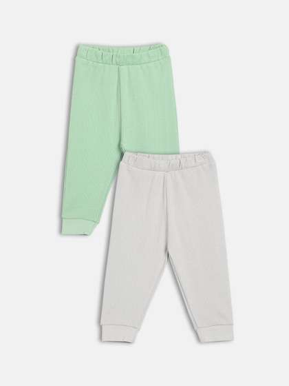 MINI KLUB Boys Pack of
                      2 Ribbed Jogger Trousers