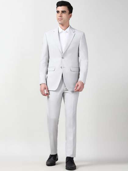 Peter England Elite
                        Men Slim-Fit Notched Lapel Single Breasted
                        Two-Piece Suit