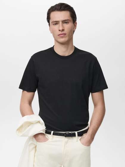 MANGO MAN Pure Cotton Slim Fit T-shirt