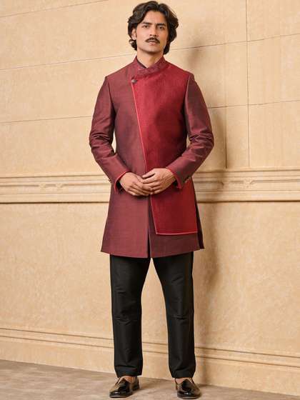 Tasva Jacquard
                        Sherwani Sherwani With Trousers