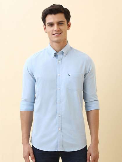 Allen Solly Men
                          Slim Fit Solid Button-Down Collar Cotton
                          Casual Shirt