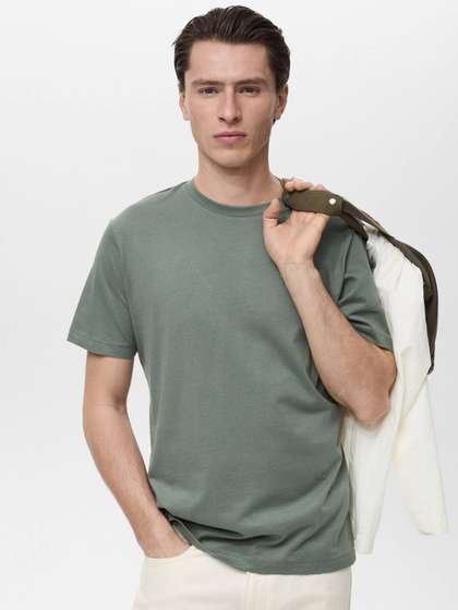MANGO MAN Cotton Slim Fit T-shirt