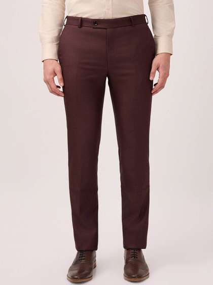 Raymond Men Urban
                        Slim Mid-Rise Easy Wash Pure Cotton Formal
                        Trousers