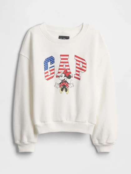 GAP Girls Minnie Mouse
                    Printed Crew Neck Sweatshirt
