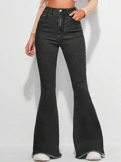 Stylecast X Kotty
                          Women Bootilicious Bootcut High-Rise Cotton
                          Jeans