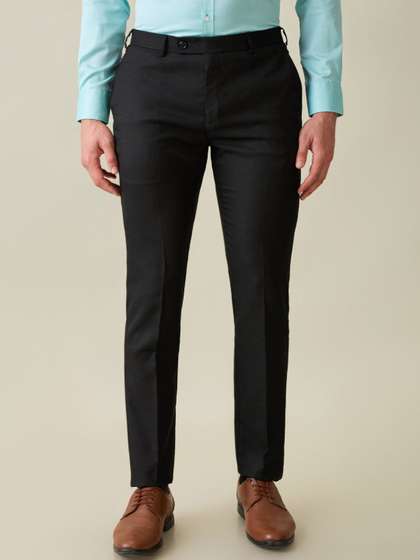 Raymond Men Slim
                          Fit Mid-Rise Formal Trousers