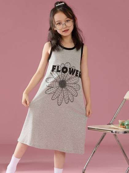 INCLUD Girls Printed
                    Nightdress