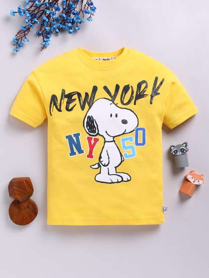 YK X Tinyo Boys Peanut
                    Printed Cotton T-Shirt