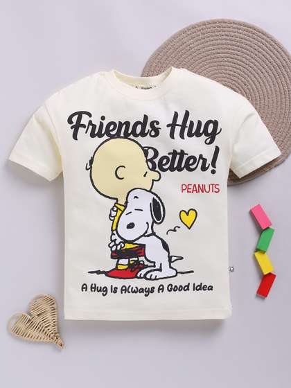YK X Tinyo Boys Peanut
                    Printed Cotton T-Shirt