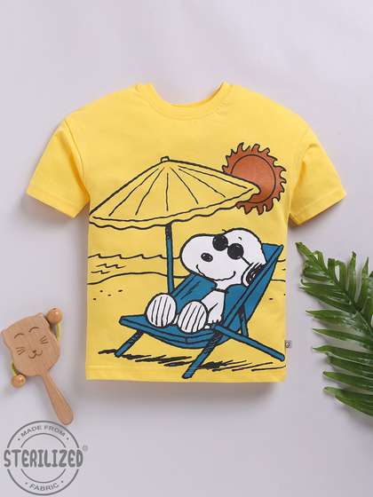 YK X Tinyo Boys Peanut
                    Printed Cotton T-Shirt