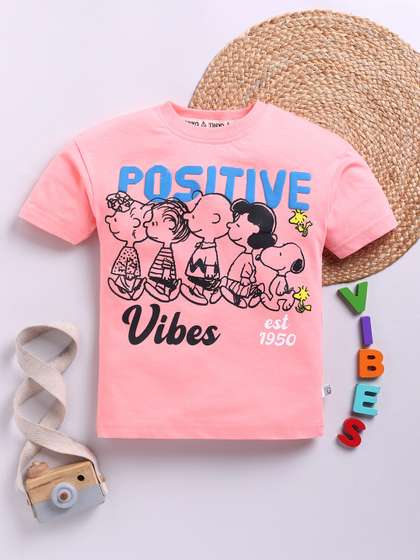 YK X Tinyo Boys Peanut
                    Printed Cotton T-Shirt