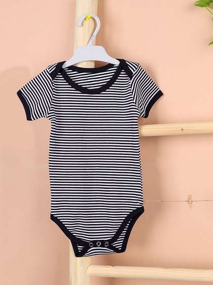 Moms Home Infants
                    Striped Organic Cotton Bodysuit
