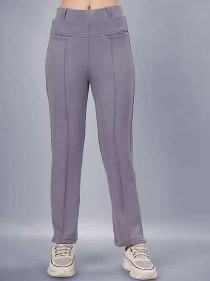 Plus Size Women
                          Relaxed Slim Fit High-Rise Wrinkle Free
                          Trousers