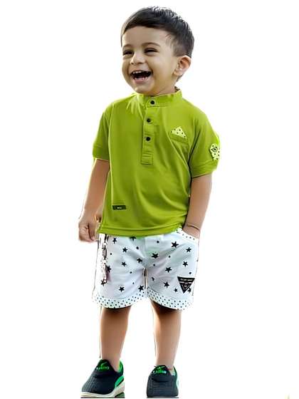 BABY HOME Boys Pure
                    Cotton Clothing Set